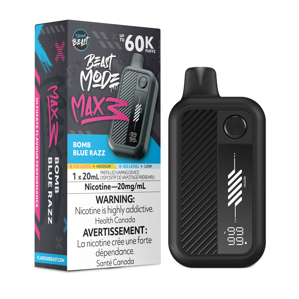Flavour Beast Mode Max 3 60K – Bomb Blue Razz