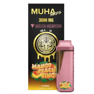 MUHA MEDS MANGO PEACH RINGS 3500 MG DISPOSABLE Hybrid