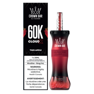 Al Fakher Crown Bar Cloud X 60K – Two Apple