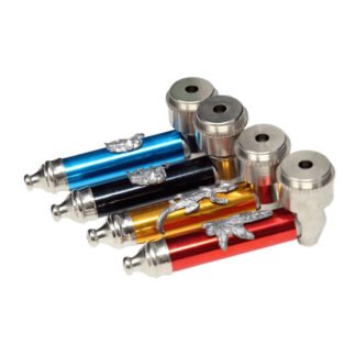 3.5 Inch Full Color Metal Pipe with Cover - Assorted Colors