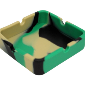 3.2″ Square Silicone Ashtray Assorted Color