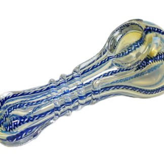 4″ Inline Heavy Hand Pipe – Blue