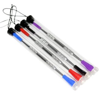 4.5″ Stainless Steel Dab Tool w/ Silicone Cover – Assorted Colour
