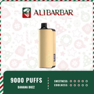 Alibarbar Ingot 9000 Puffs – Banana Buzz Ice