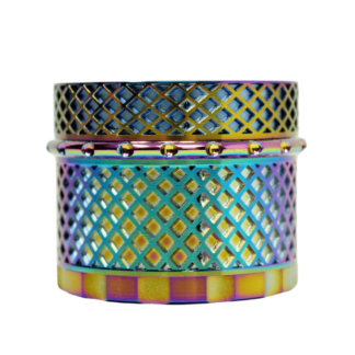 EC420 Magnet Core Screwless Grinder – 55mm 4-Piece – Rainbow