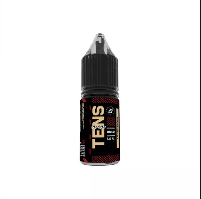 12mg Tens 50/50 10ml (50VG/50PG) – (Full Box) Pack Of 10