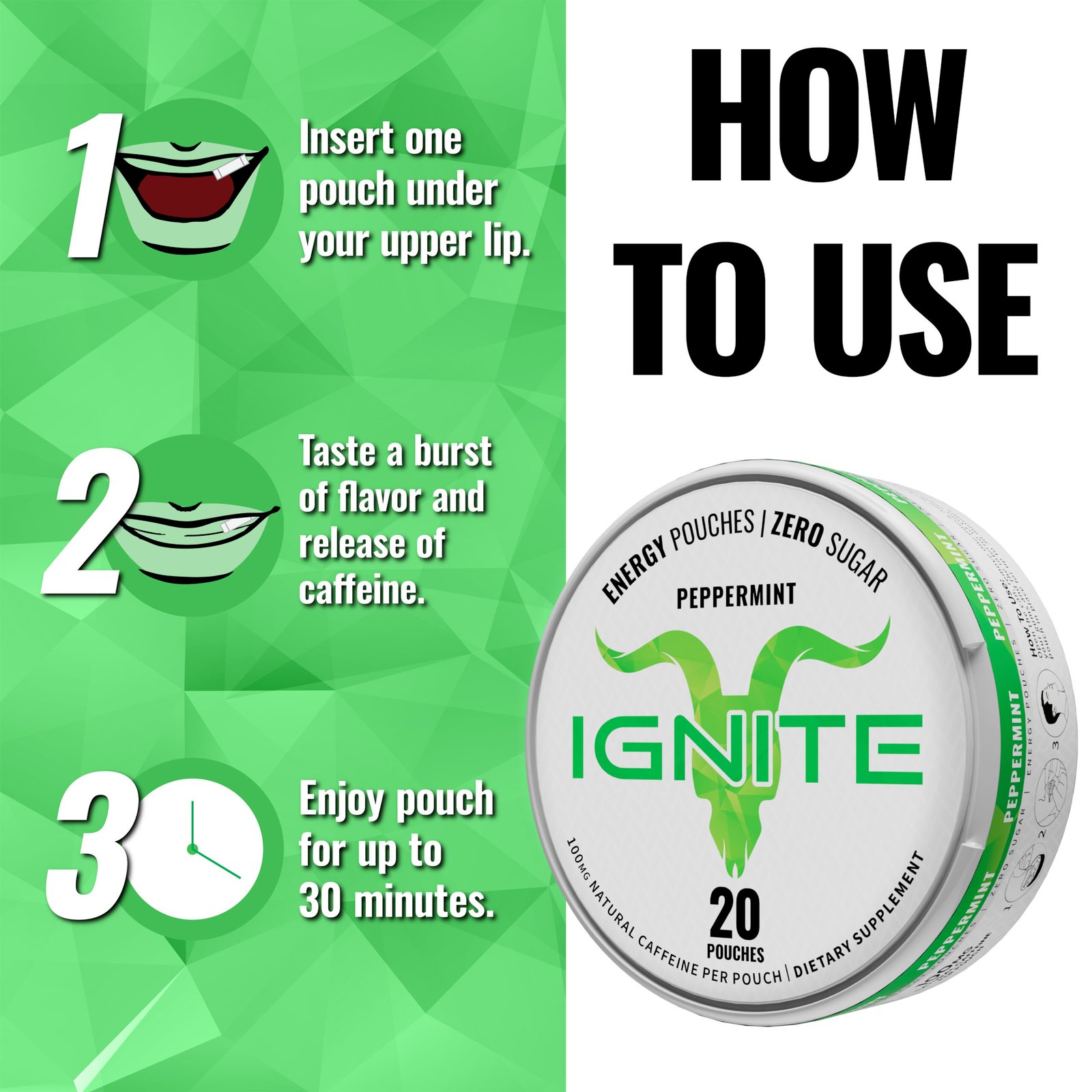 IGNITE Energy Pouches – Peppermint - Image 2