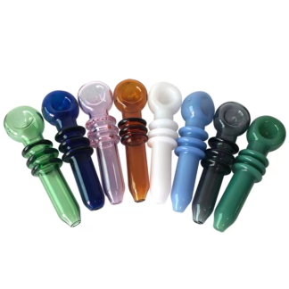 4.5″ Glass Pipe w/ Triple Grip – Random Color