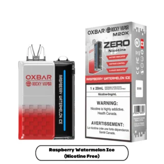 OXBAR x Rocky Vapor M20K Zero Nic – Raspberry Watermelon Ice
