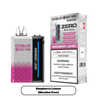 OXBAR x Rocky Vapor M20K Zero Nic – Raspberry Lemon
