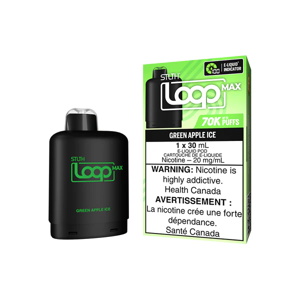 STLTH Loop Max 70k Pod – Green Apple Ice