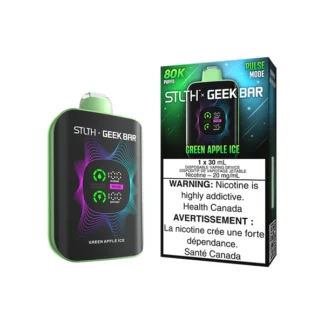 STLTH X GEEK BAR 80K – Green Apple Ice