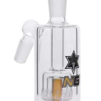 Nice Glass Double Wall 14mm Ashcatcher – Gold