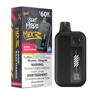 Flavour Beast Mode Max 3 60K – Ragin’ Razz Mango Iced