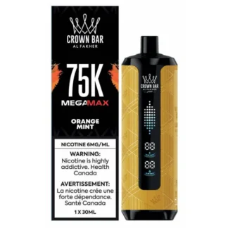 Al Fakher Crown Bar Mega Max 75K – Orange Mint
