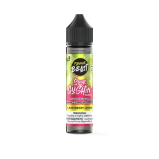 Flavour Beast Sour Gushin’ – S. Raspberry Lemon 60ml Salt