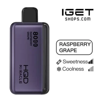 HQD Miracle 8000 – Raspberry Grape