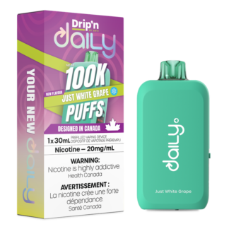 Drip’n by Envi Daily 100K – Just White Grape Ice