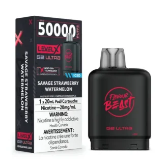 Level X Flavour Beast G2 Ultra 50K Pod – Savage Strawberry Watermelon Iced