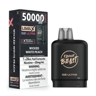 Level X Flavour Beast G2 Ultra 50K Pod – Wicked White Peach