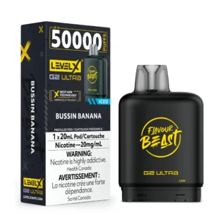 Level X Flavour Beast G2 Ultra 50K Pod – Bussin’ Banana Iced