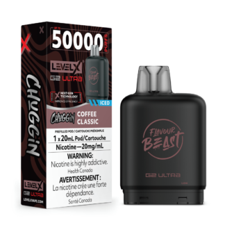 Level X Flavour Beast Chuggin’ G2 Ultra 50K Pod – Coffee Classic Iced