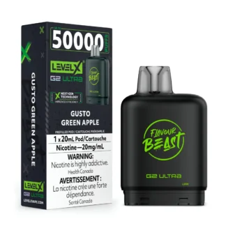 Level X Flavour Beast G2 Ultra 50K Pod – Gusto Green Apple