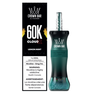 Al Fakher Crown Bar Cloud X 60K – Lemon Mint