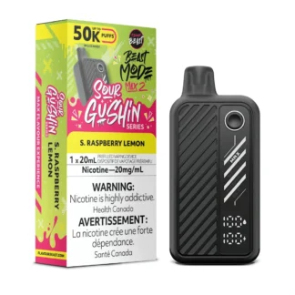 Flavour Beast Mode Max 2 50k – Sour Gushin’ S. Raspberry Lemon
