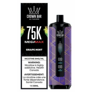 Al Fakher Crown Bar Mega Max 75K – Grape Mint