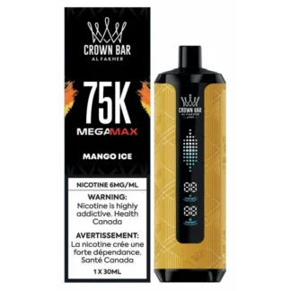 Al Fakher Crown Bar Mega Max 75K – Mango Ice