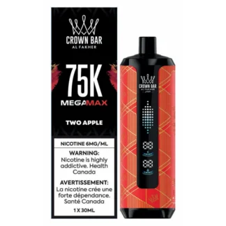 Al Fakher Crown Bar Mega Max 75K – Two Apple