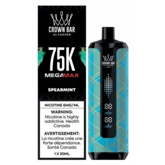 Al Fakher Crown Bar Mega Max 75K – Spearmint