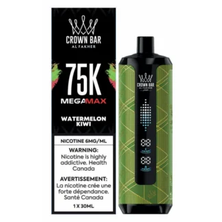 Al Fakher Crown Bar Mega Max 75K – Watermelon Kiwi