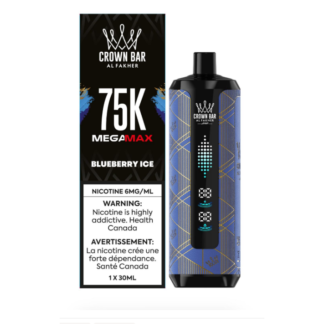 Al Fakher Crown Bar Mega Max 75K – Blueberry Ice